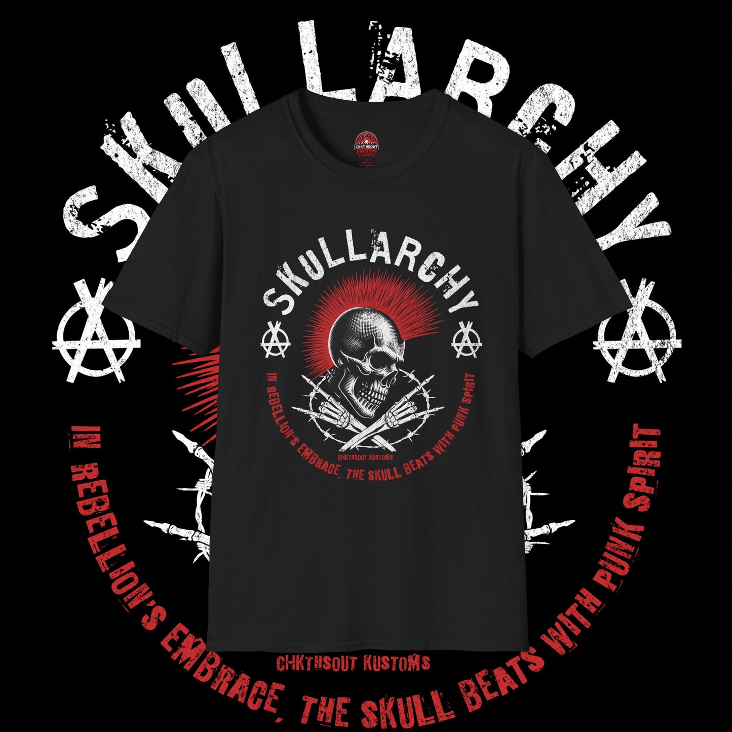 Skullarchy Punk Rock T-Shirt – Embrace the Skull Spirit
