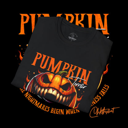 Halloween Pumpkin Graphic T-Shirt, Unisex Tee, Spooky Season Shirt, Fall Fashion, Halloween Gift, Pumpkin Lovers