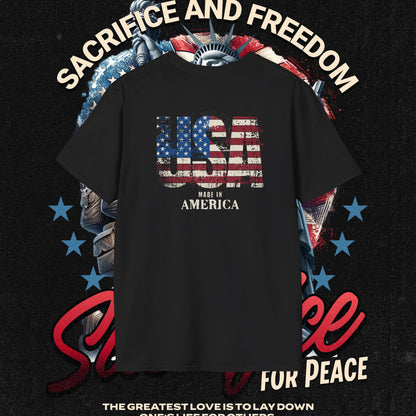 Patriotic Graphic T-Shirt for Freedom Lovers, Memorial Day Tee, Fourth of July Shirt, Veteran's Day Gift