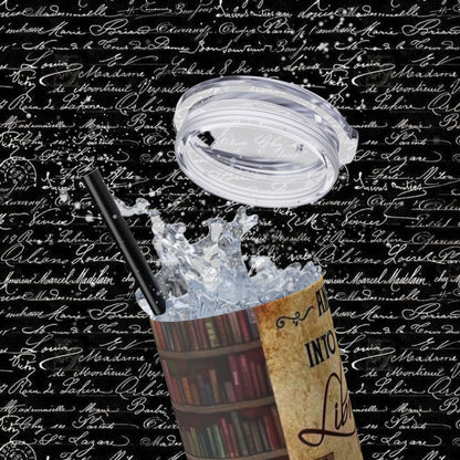 Library Love Skinny Tumbler with Straw - 20oz