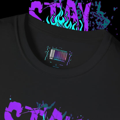 Edgy Skull Graphic Tee, Stay Reckless T-Shirt, Alternative Fashion Tee, Unisex Graphic Shirt, Gift for Him/Her, Concert/Party Wear