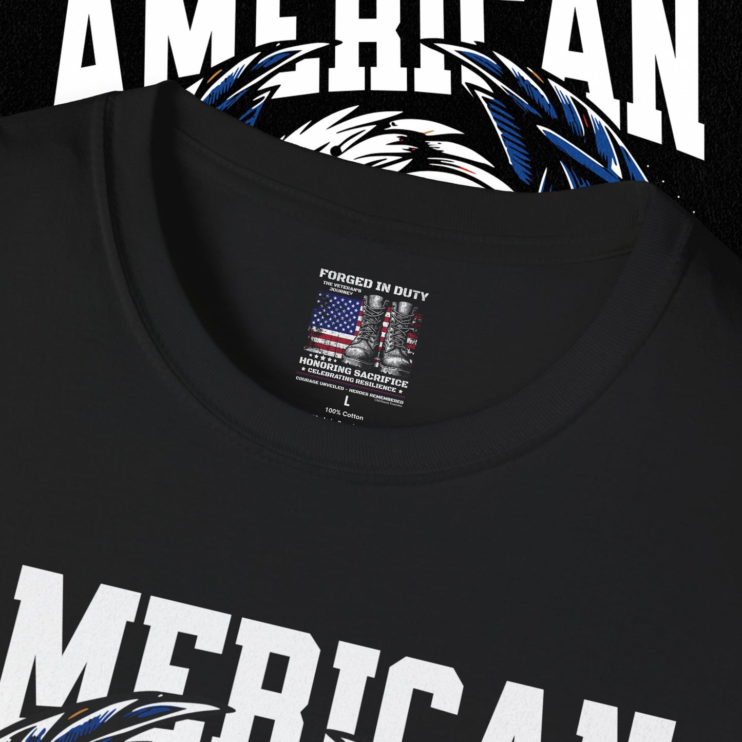 Patriotic T-Shirt for Independence Day, July 4th Celebration, Veteran's Day Gift, USA Eagle Tee, Land of the Free Apparel