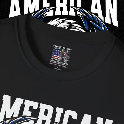 Patriotic T-Shirt for Independence Day, July 4th Celebration, Veteran's Day Gift, USA Eagle Tee, Land of the Free Apparel