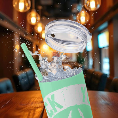 F**K You're Feelings Design Tumbler with Straw