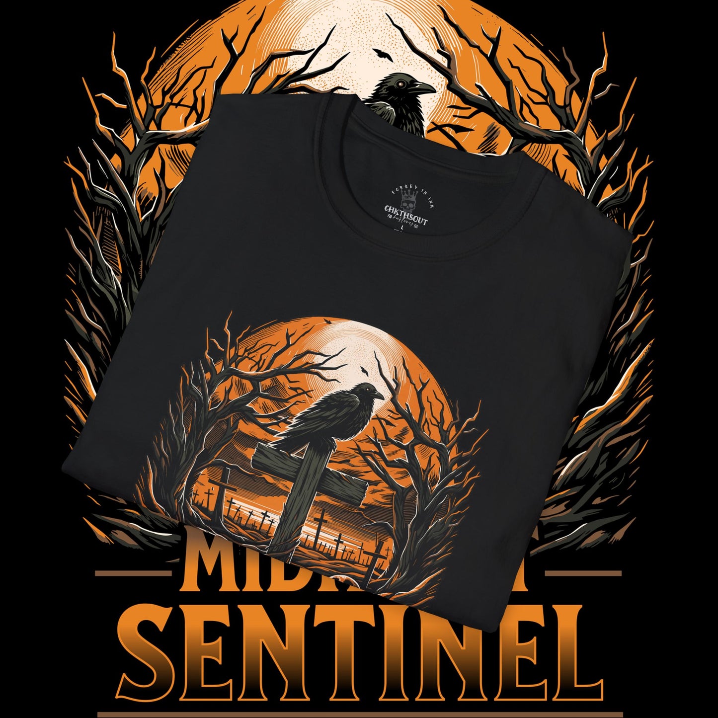 Chkthsout Kustoms Midnight Sentinel T-Shirt
