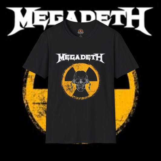 Megadeth Radioactive Skull Soft-style T-Shirt - Perfect for Music Lovers and Concerts