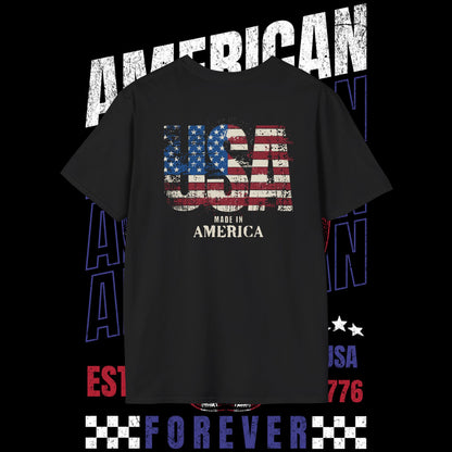 Patriotic Skull T-Shirt - Independence Day Tee, American Flag Apparel, USA Pride Shirt, Vintage Style Comfy Top