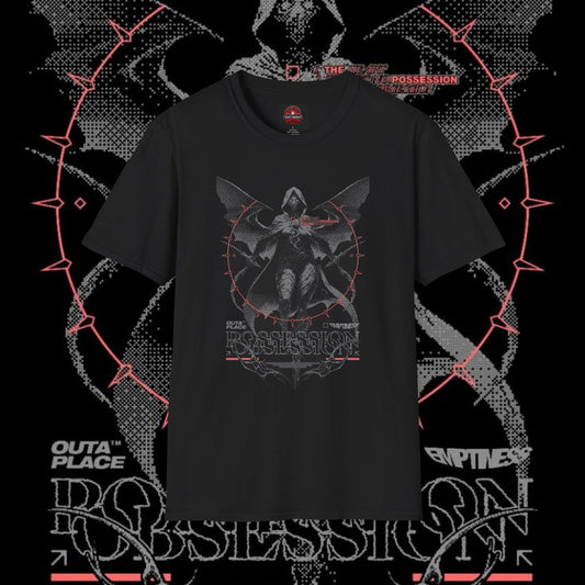 Dark Fantasy Possession Graphic Design Black T-Shirt