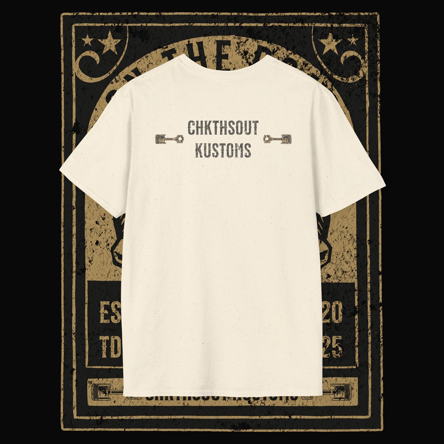 On The Road Skull Graphic  T-Shirt