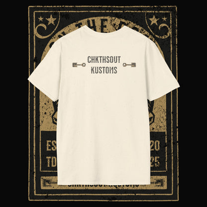 On The Road Skull Graphic  T-Shirt