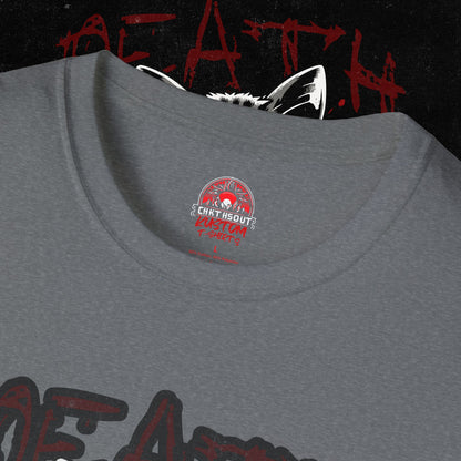Death Metal Cat T-Shirt - Edgy Graphic Tee for Music Lovers