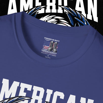Patriotic T-Shirt for Independence Day, July 4th Celebration, Veteran's Day Gift, USA Eagle Tee, Land of the Free Apparel