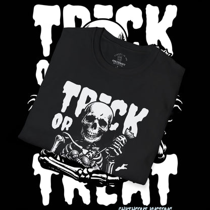 Spooky Skeleton Halloween T-Shirt, Trick or Treat Shirt