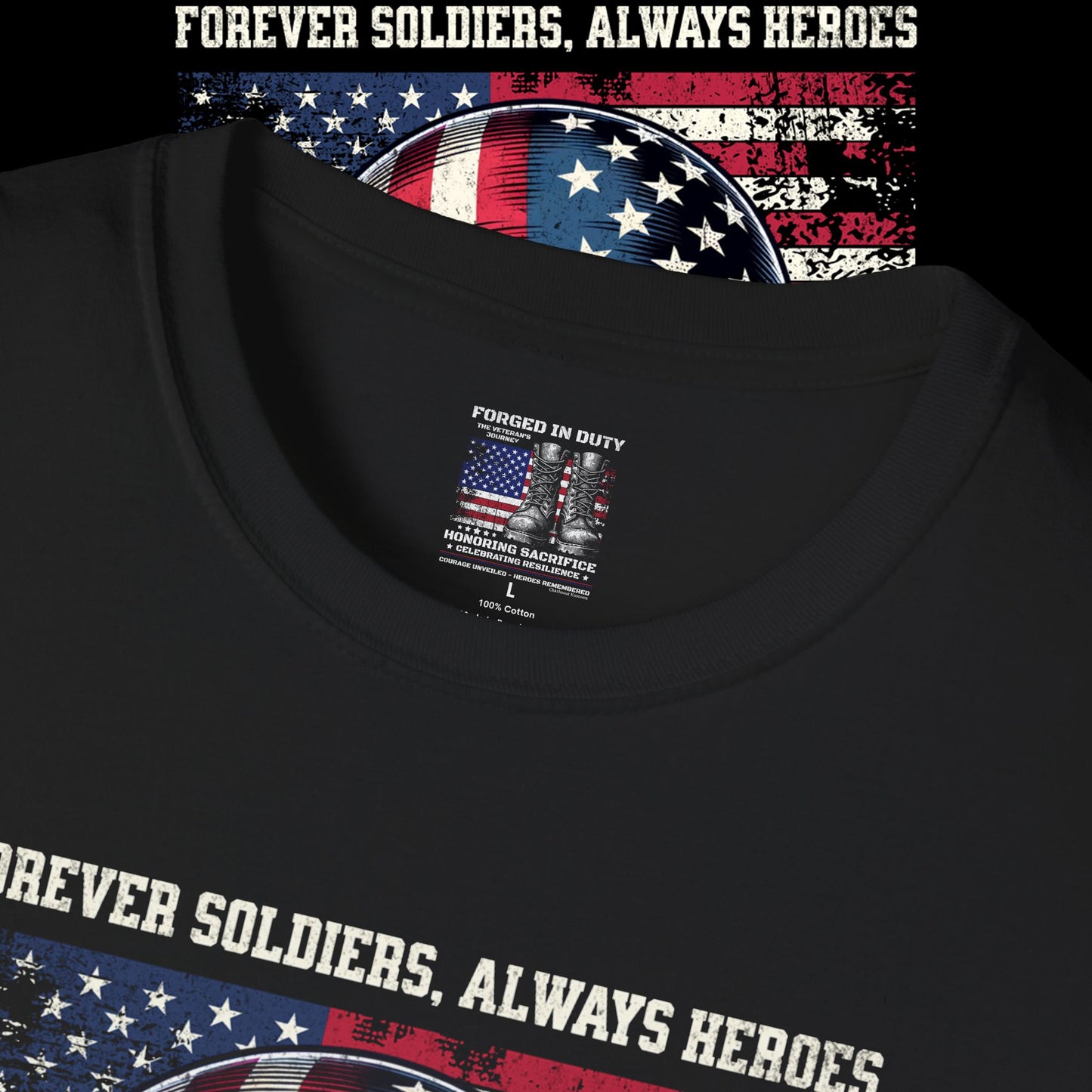 Patriotic Veterans T-Shirt, Military Tribute Apparel, Army Veteran Shirt, Memorial Day Tee, Gifts for Heroes