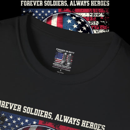 Patriotic Veterans T-Shirt, Military Tribute Apparel, Army Veteran Shirt, Memorial Day Tee, Gifts for Heroes