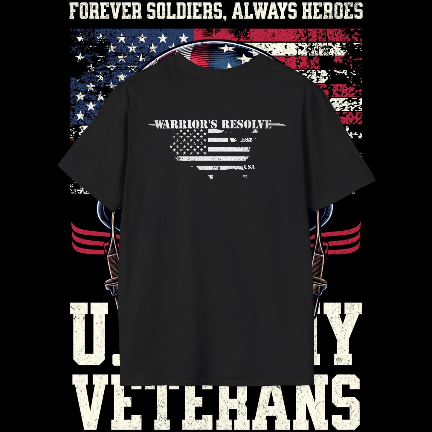Patriotic Veterans T-Shirt, Military Tribute Apparel, Army Veteran Shirt, Memorial Day Tee, Gifts for Heroes