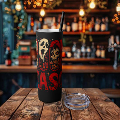 Halloween Design (Spooky Season) Design Tumbler with Straw