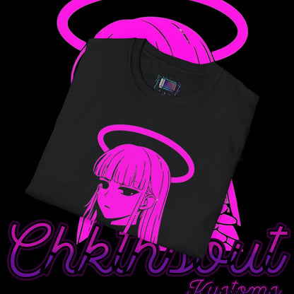 Chic Graphic T-Shirt with Halo Design