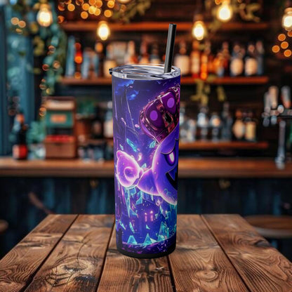 Ghost Design Tumbler with Straw