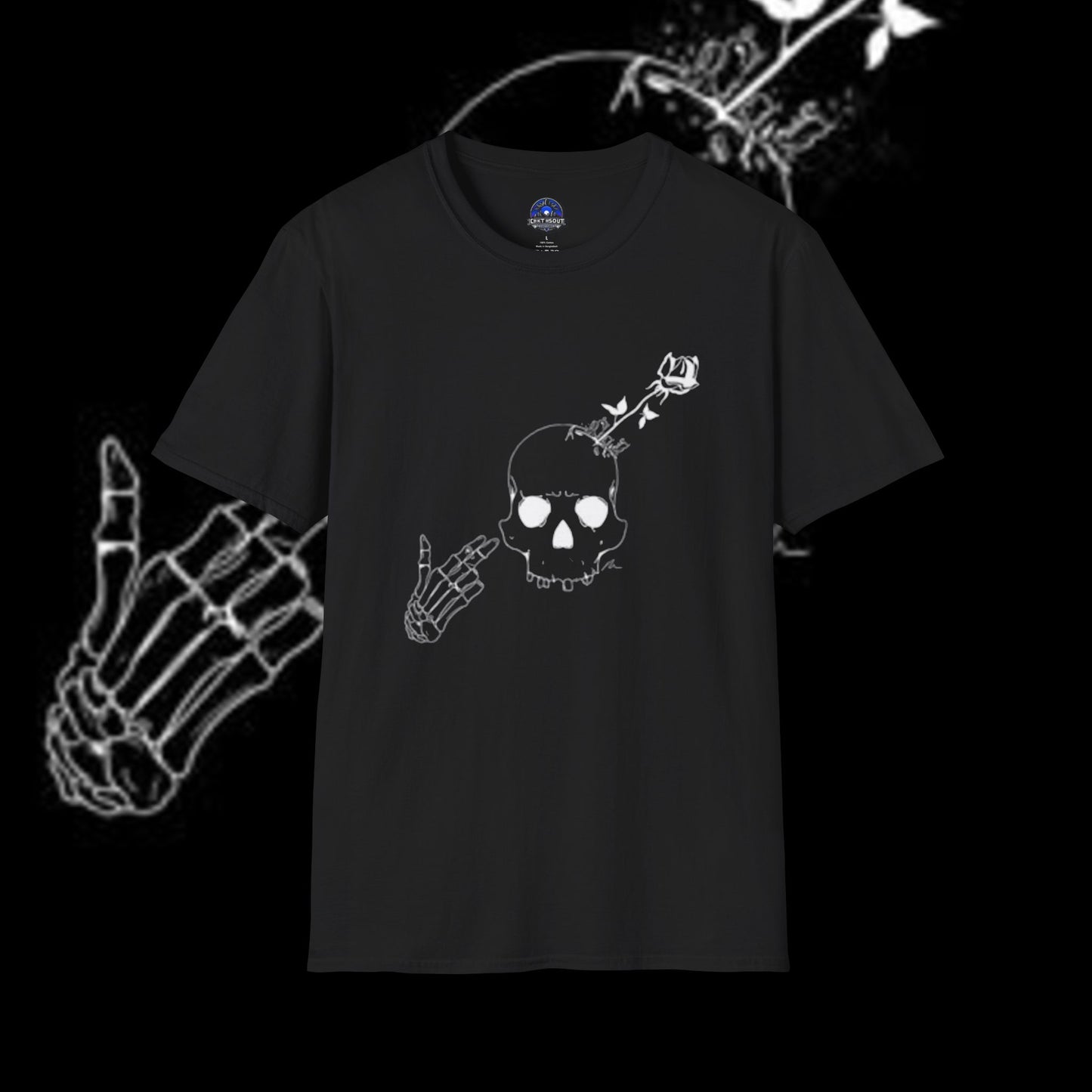 Edgy Skull Graphic Soft-style T-Shirt