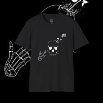 Edgy Skull Graphic Soft-style T-Shirt
