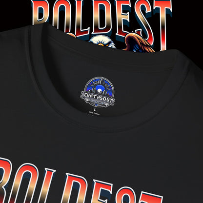 Boldest American T-Shirt - Edgy Graphic Tee, Perfect for Casual Outings, Gifting, and Celebratory Events